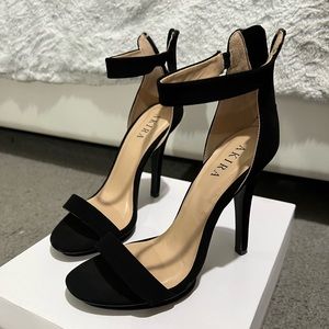 Akira black high heels